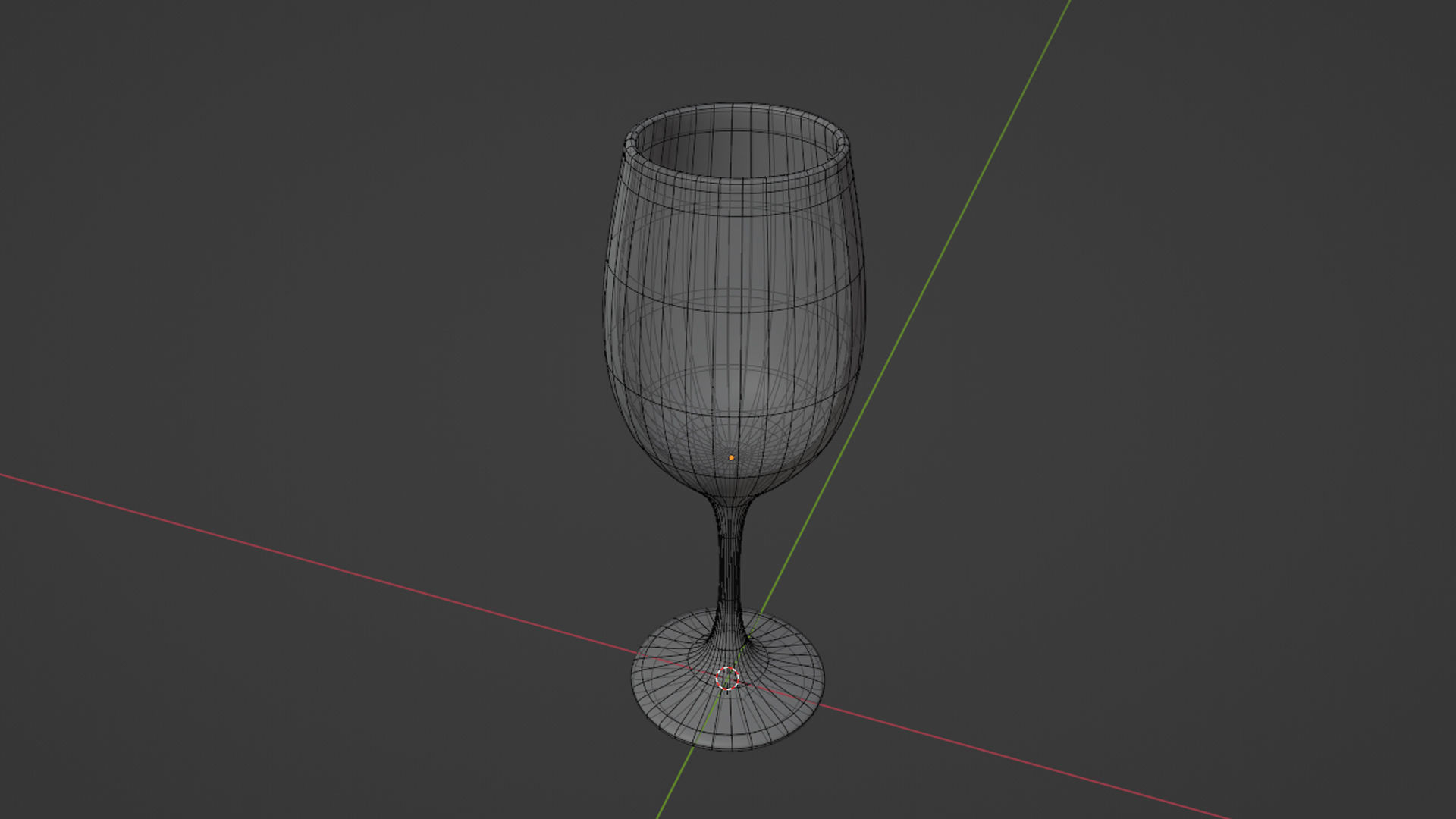 Red Wine Glass 3D Model - Standard Size 3D model_4
