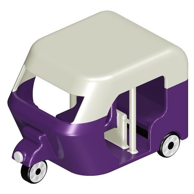 Kids Auto Rickshaw Toy 3D model_1