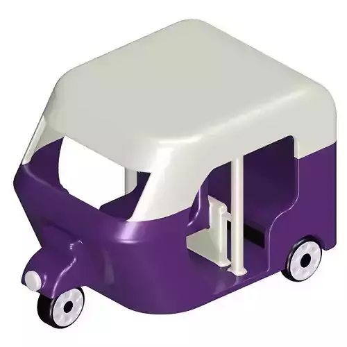Kids Auto Rickshaw Toy 3D model