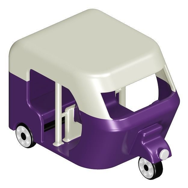Kids Auto Rickshaw Toy 3D model_2