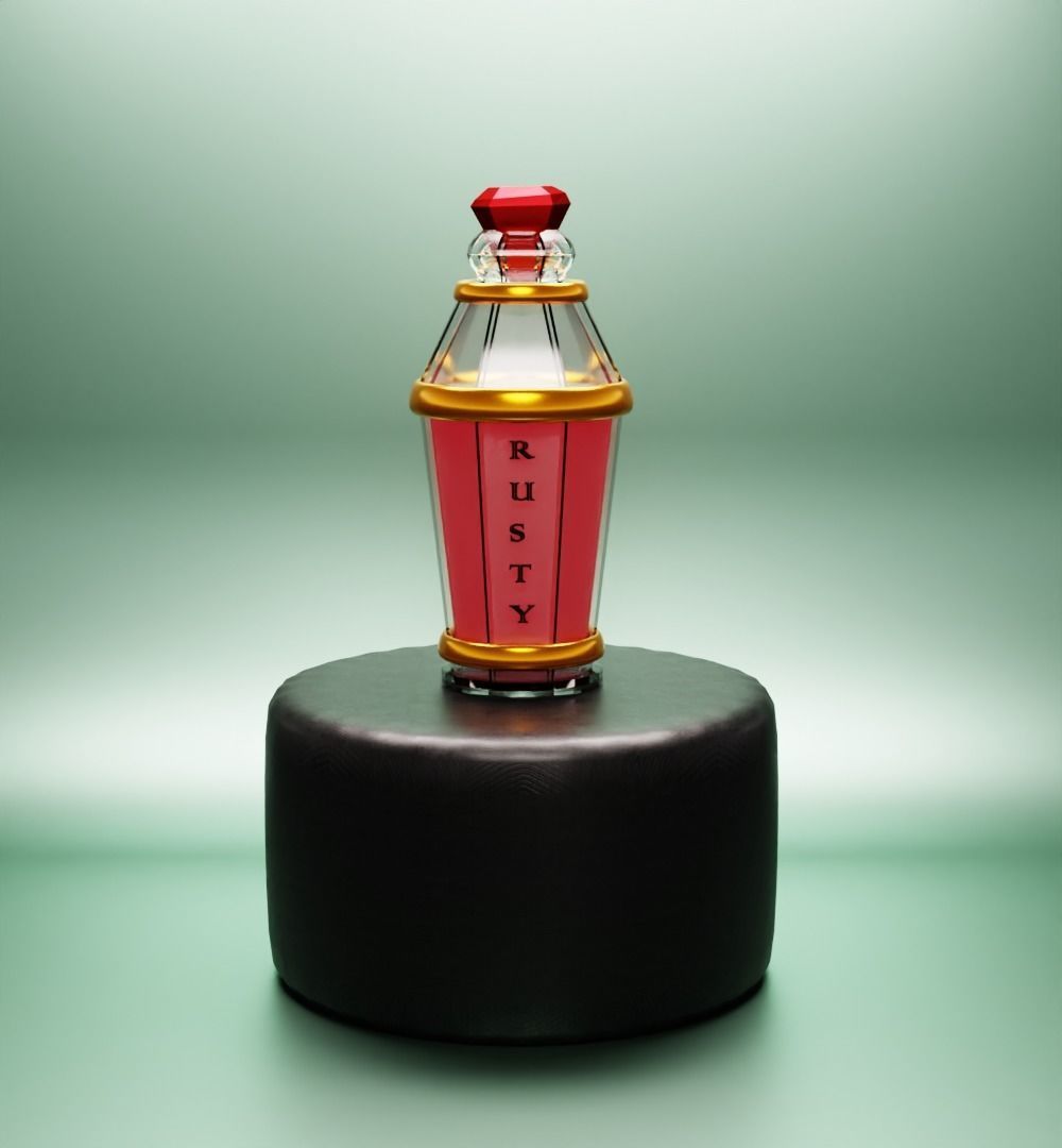 Concept Perfume bottle 3D model_4