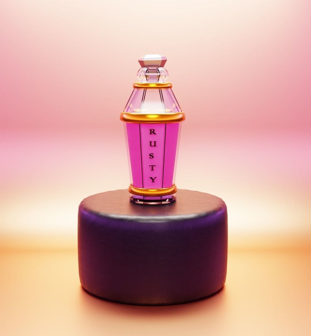 Concept Perfume bottle 3D model_2