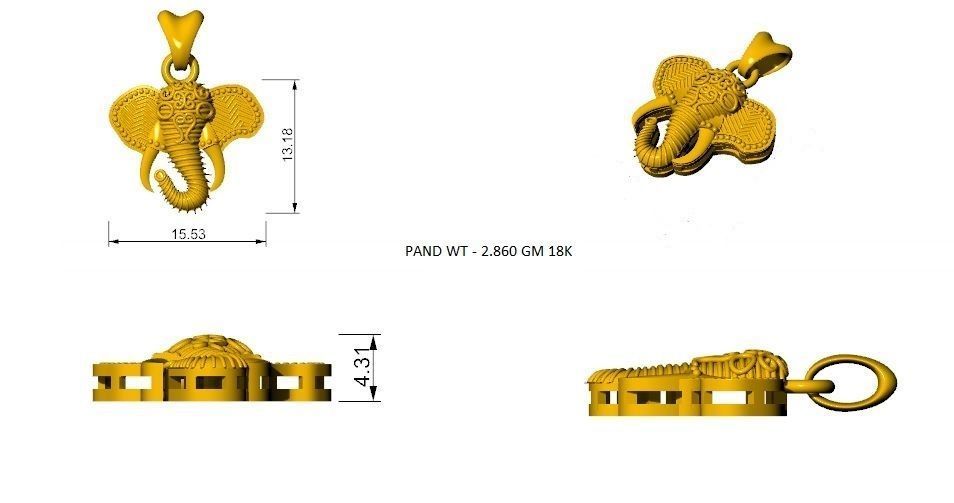 PENDANT PAND01 3D print model_4