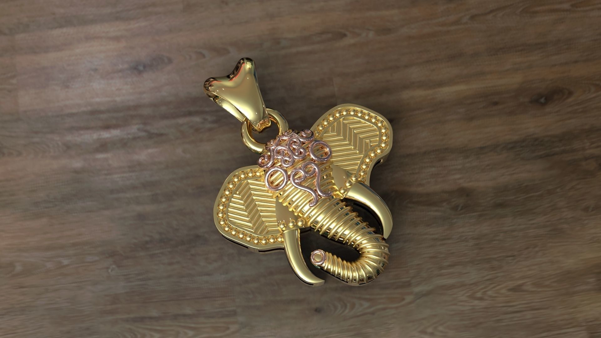 PENDANT PAND01 3D print model_2