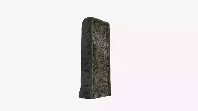 Fantasy sculpted stone Low-poly 3D model