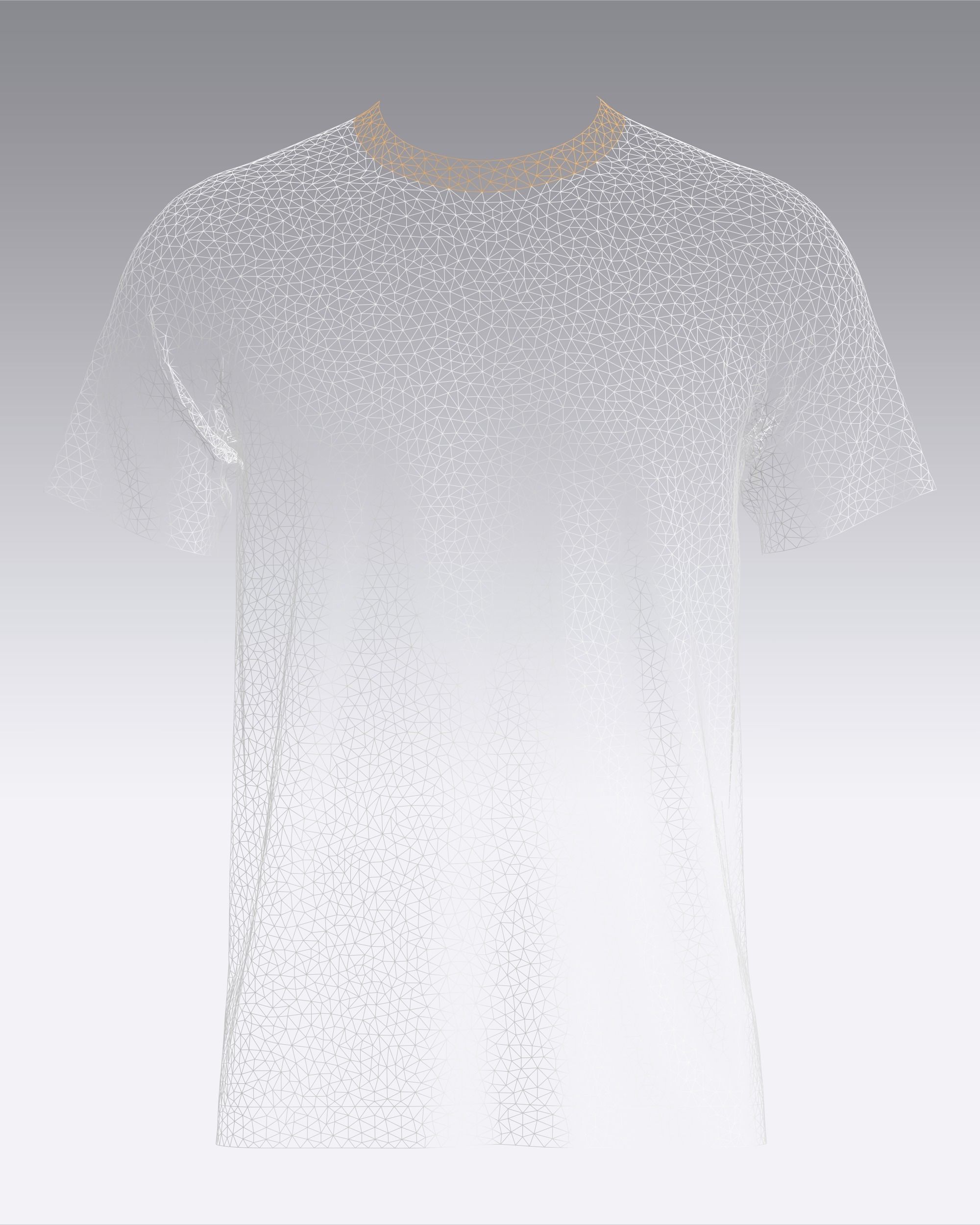 Regular Basic T-Shirt For Meta Low-poly 3D model_4