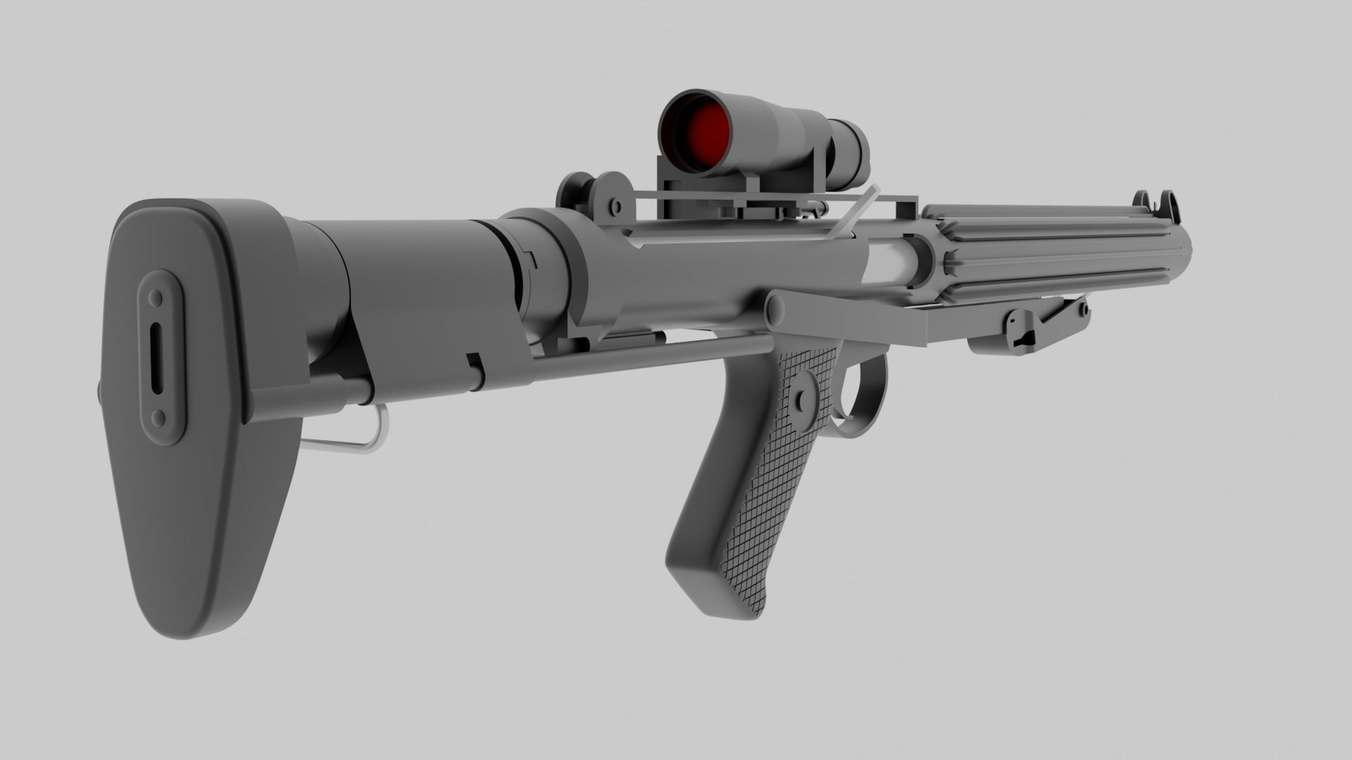 E-10A Blaster Rifle 3D model_11
