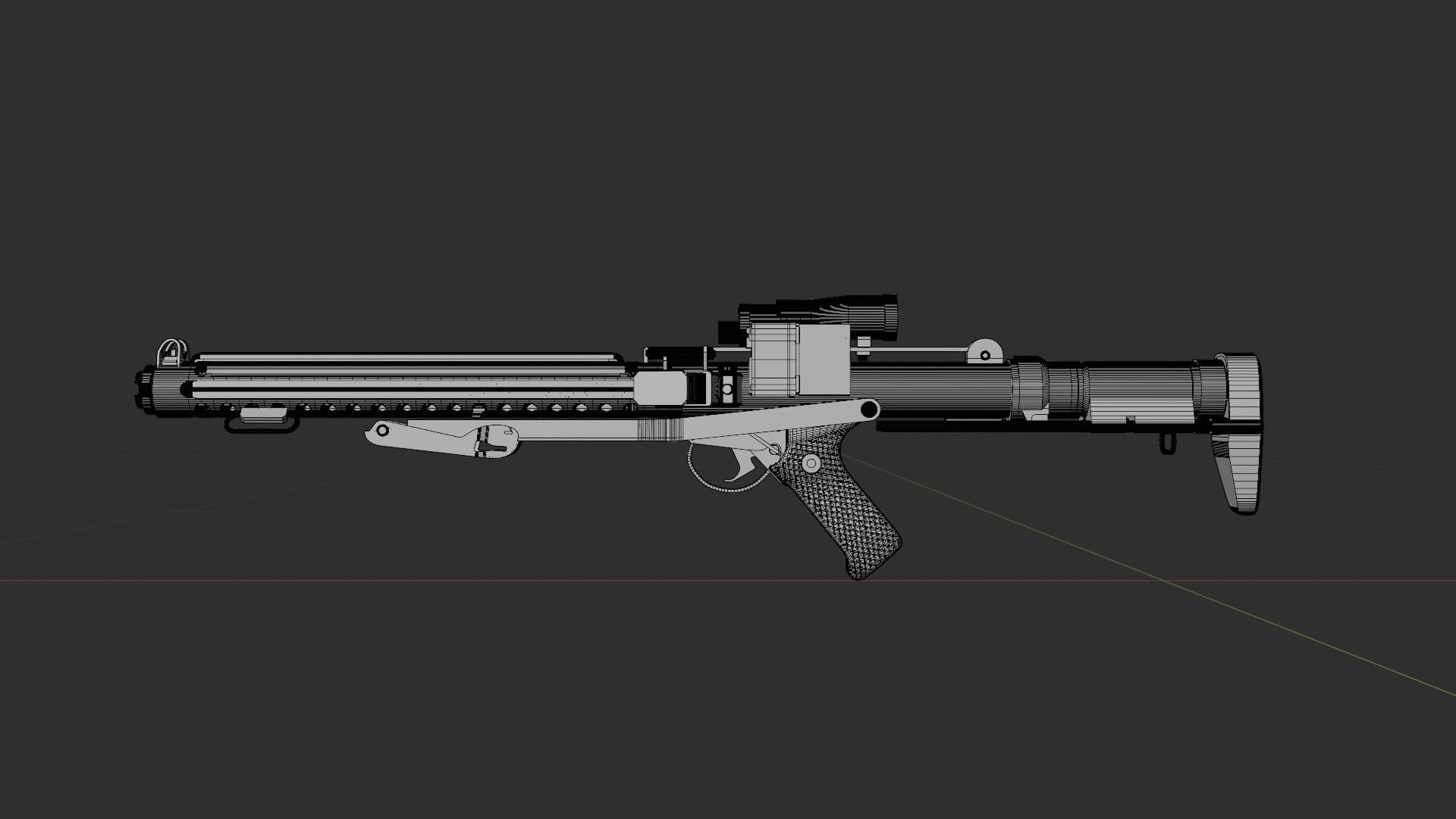 E-10A Blaster Rifle 3D model_4