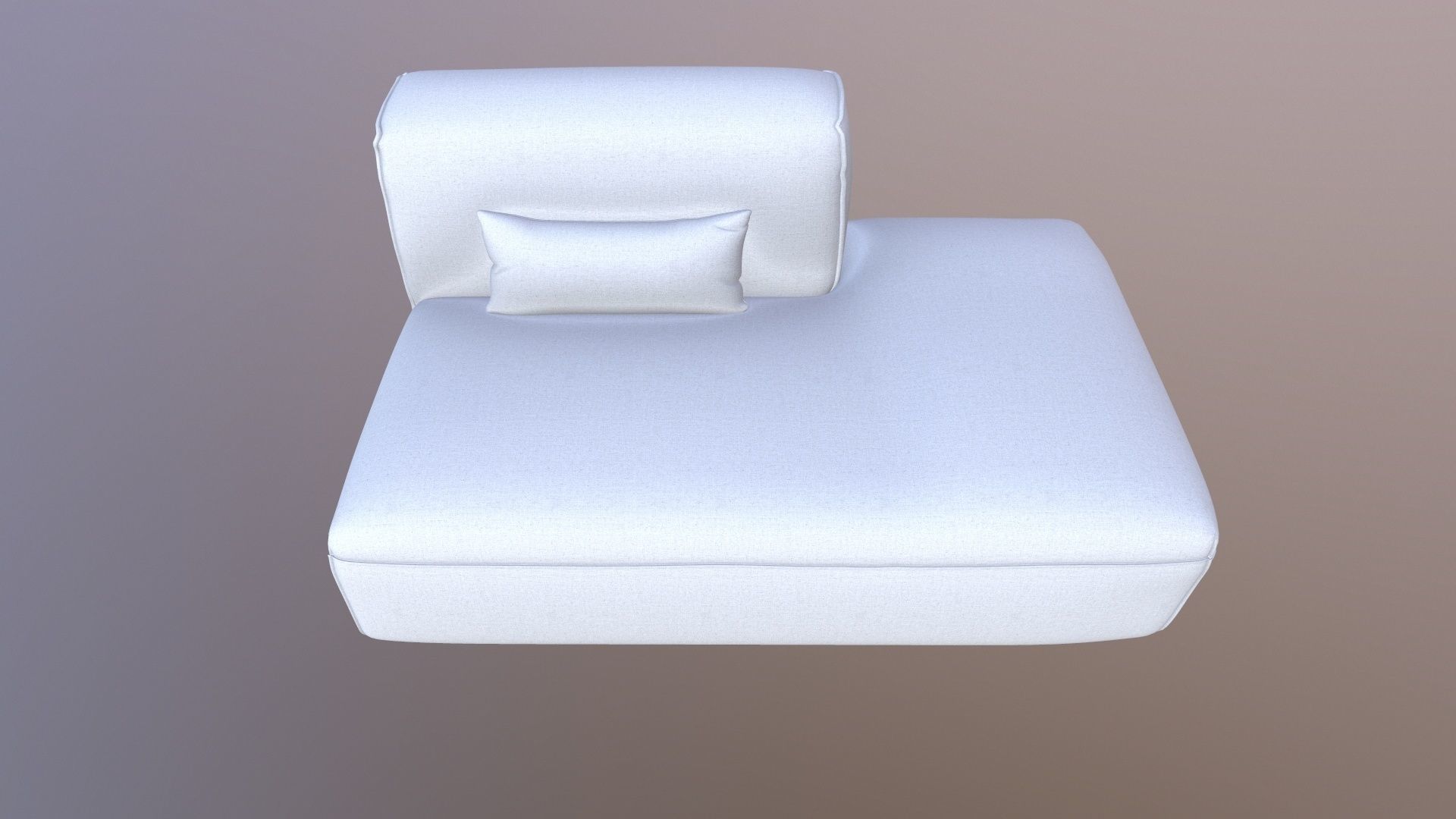 Armless Modular Piece Sofa 3D model_7