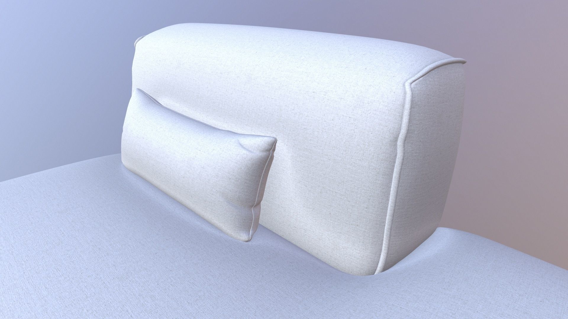 Armless Modular Piece Sofa 3D model_9