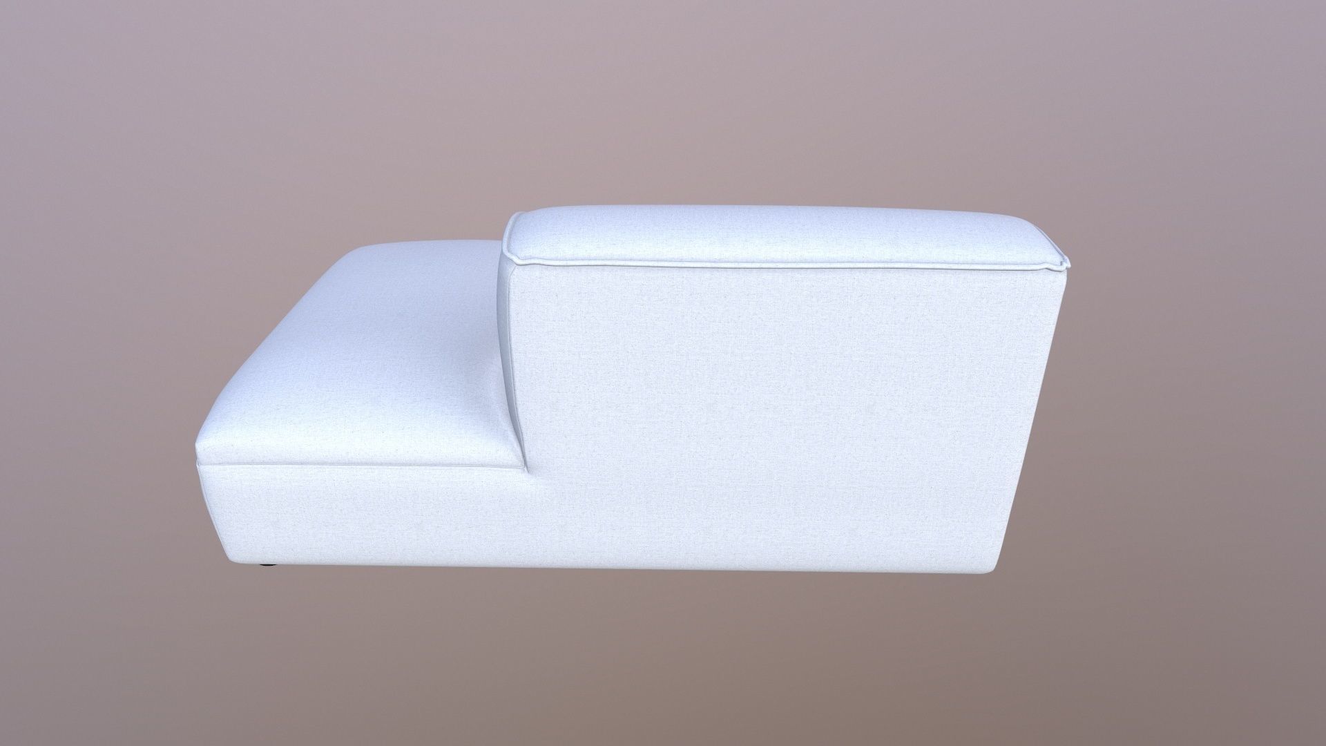 Armless Modular Piece Sofa 3D model_4