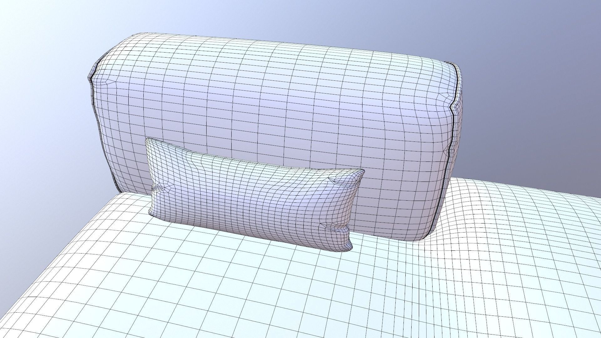 Armless Modular Piece Sofa 3D model_17