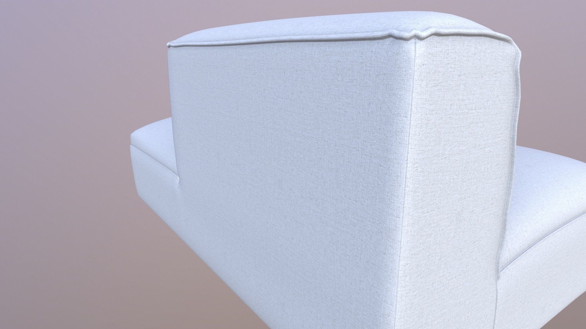 Armless Modular Piece Sofa 3D model_10