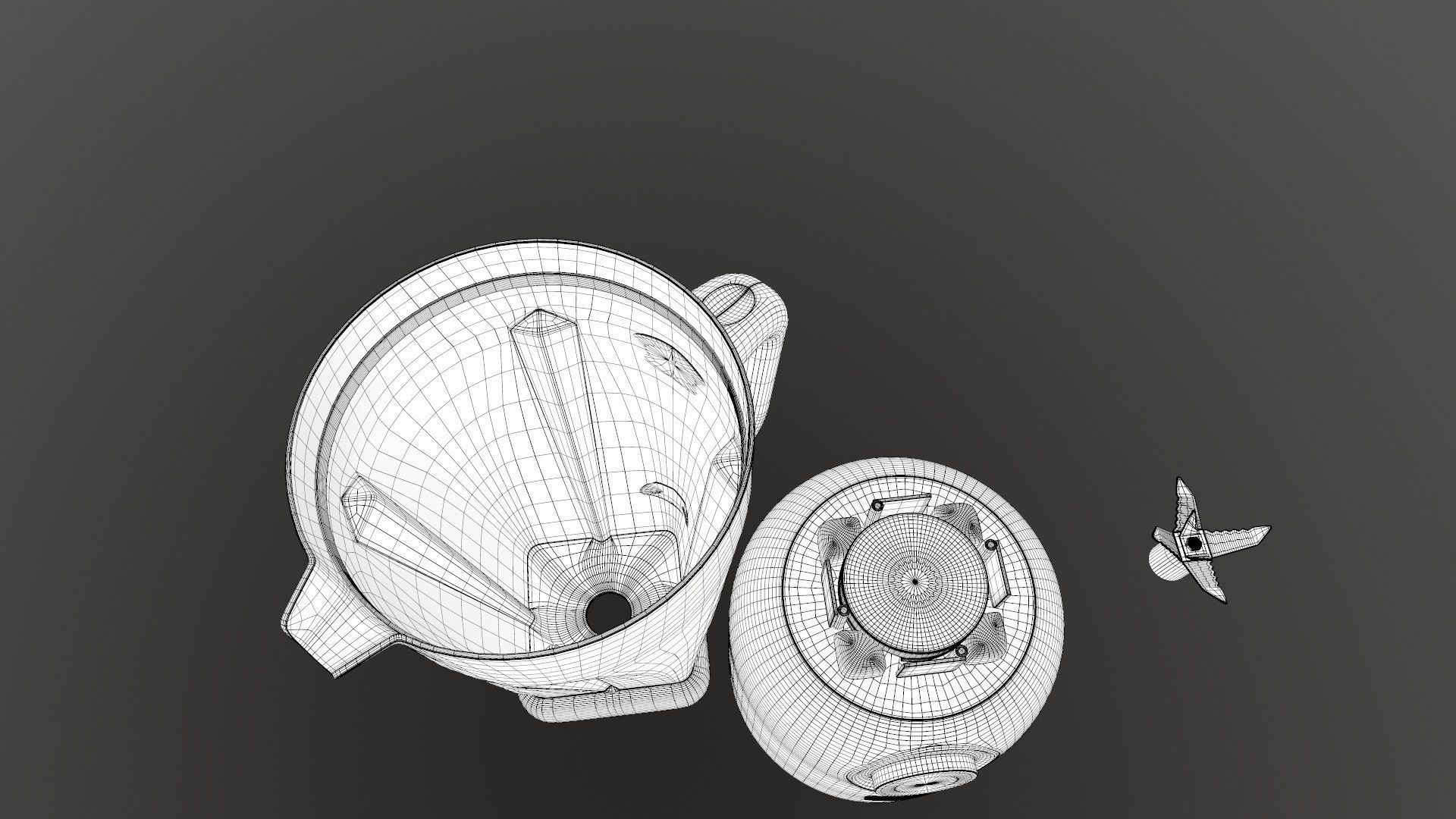 Mixer Grinder 3D model_27