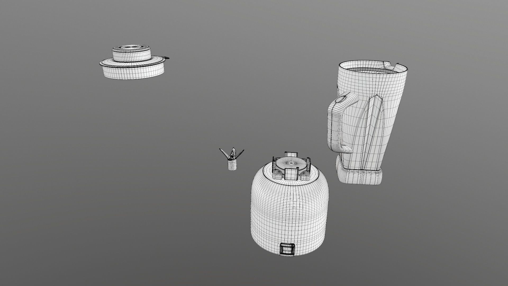 Mixer Grinder 3D model_23