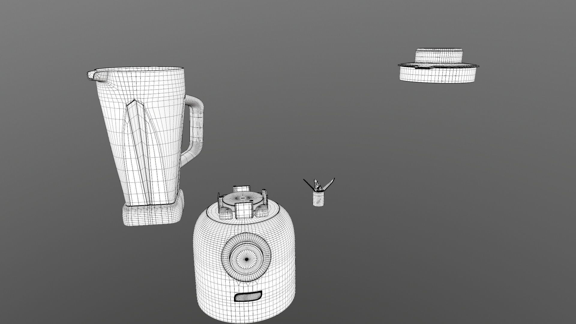 Mixer Grinder 3D model_24