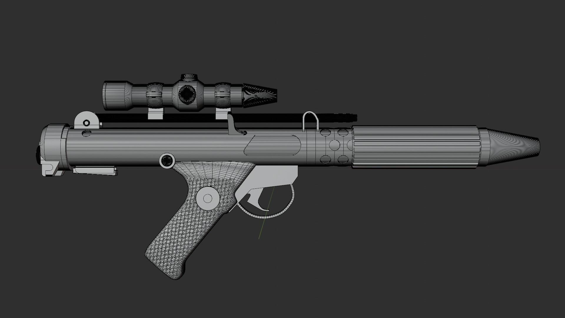 DH-17A Blaster 3D model_2