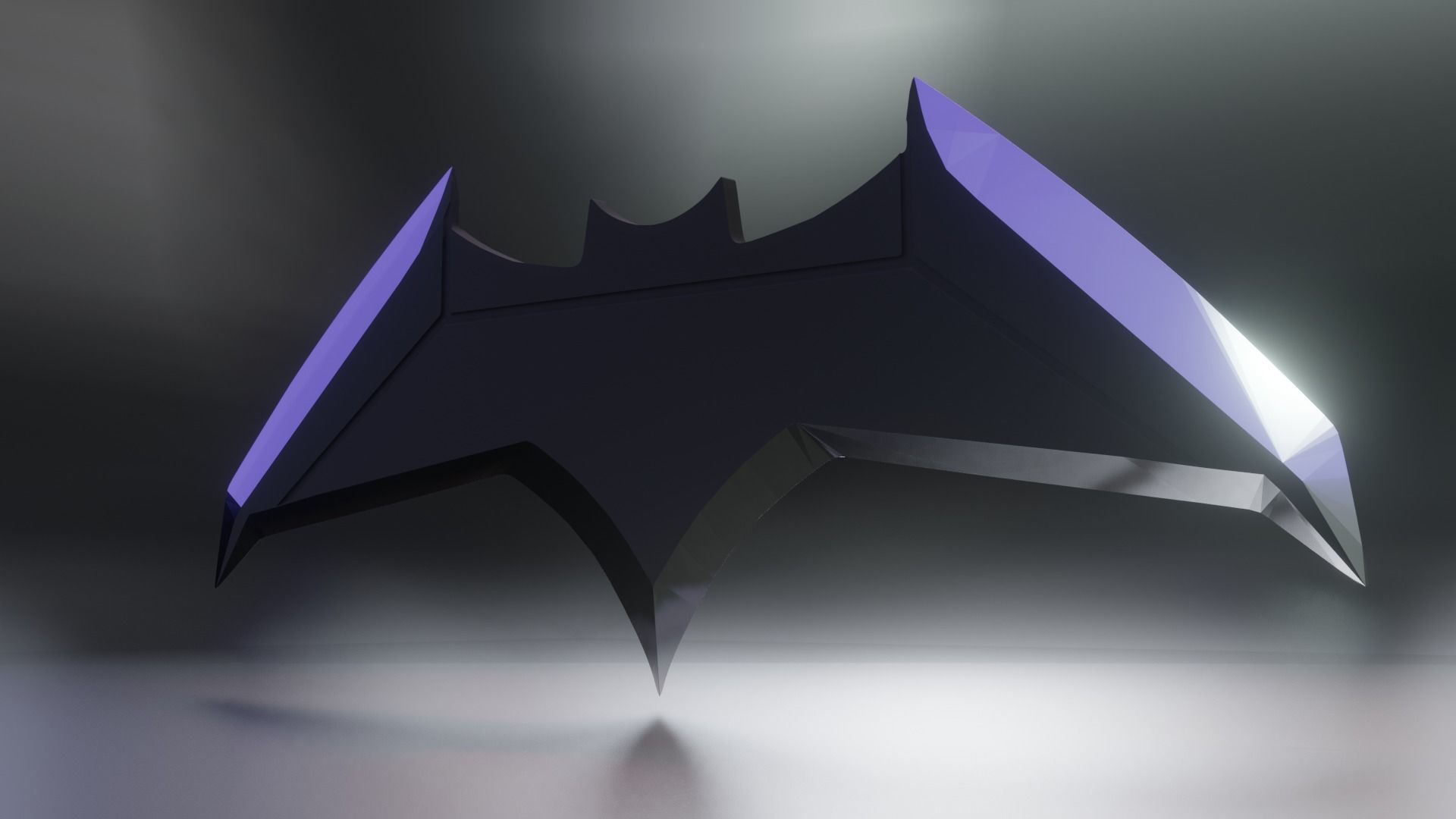 Batarang batman - animated series 3D print model_1