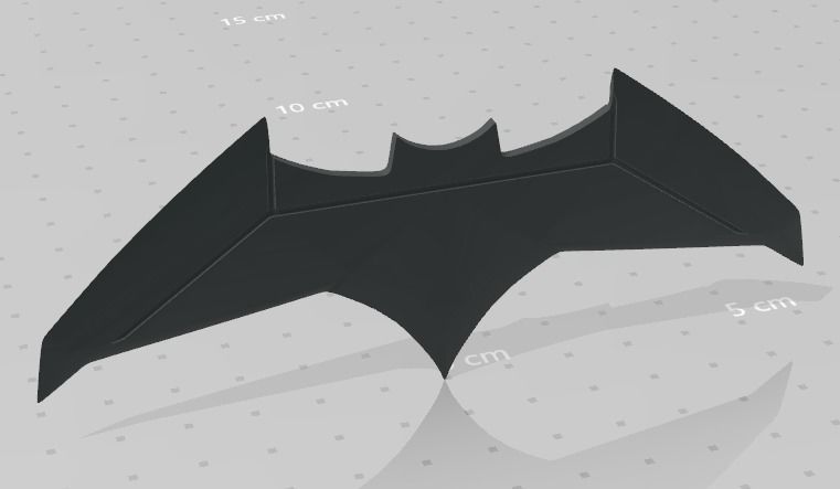 Batarang batman - animated series 3D print model_14