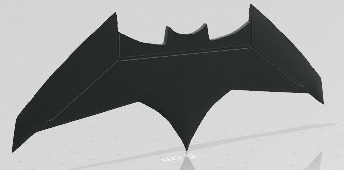Batarang batman - animated series 3D print model_13