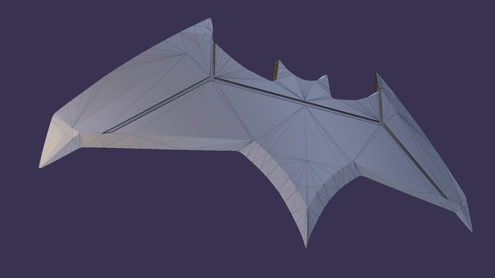 Batarang batman - animated series 3D print model_12