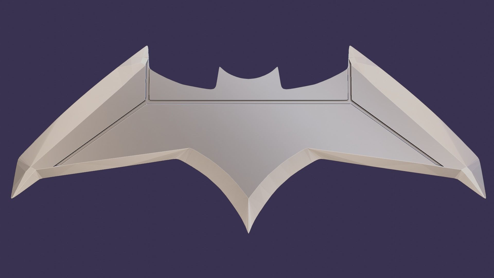 Batarang batman - animated series 3D print model_7