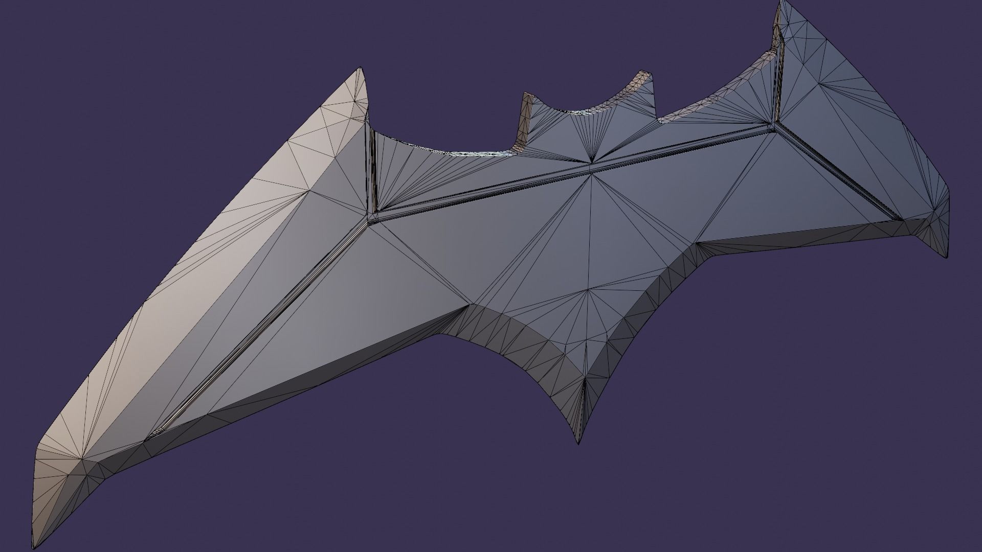 Batarang batman - animated series 3D print model_5