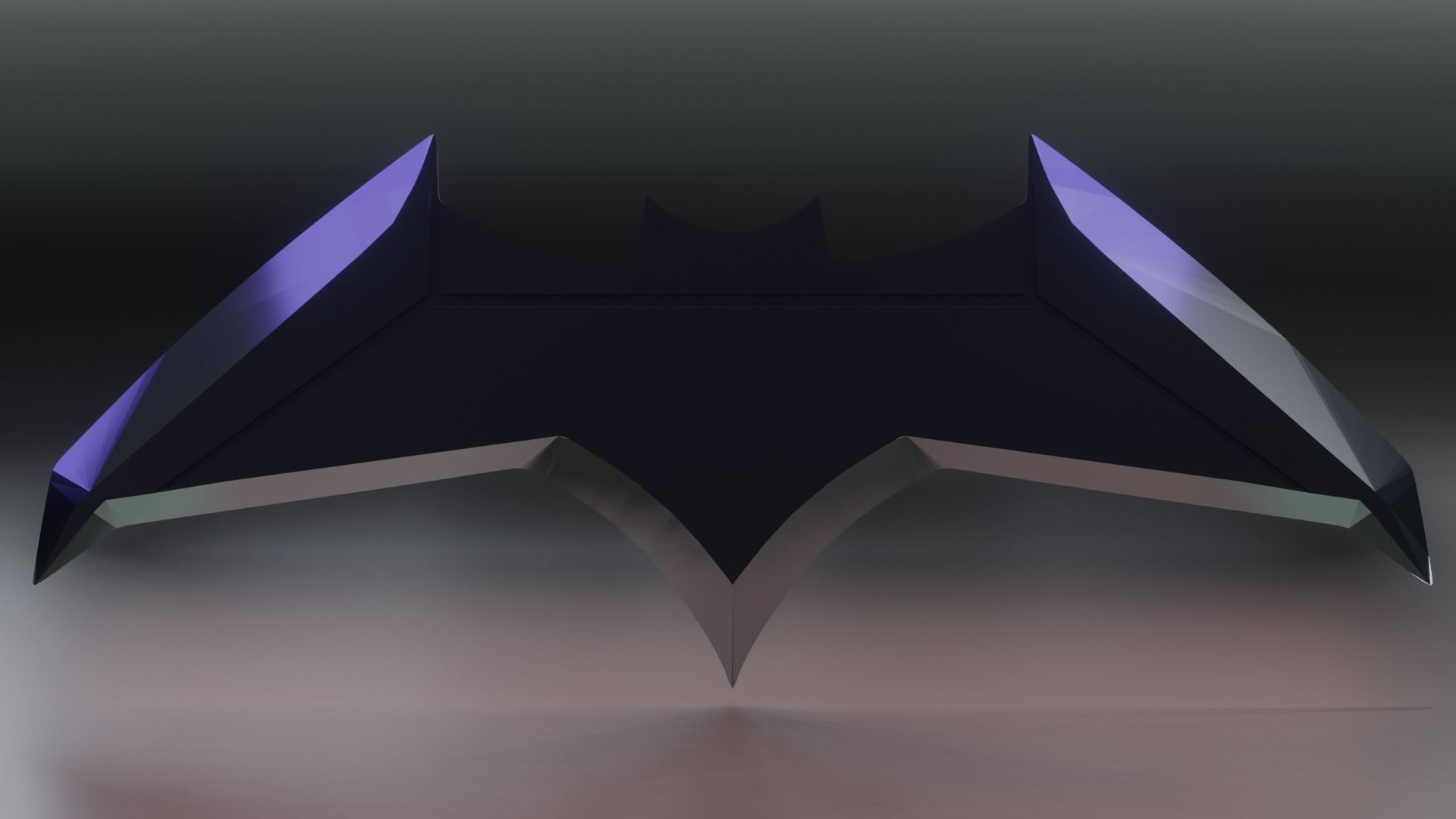Batarang batman - animated series 3D print model_6