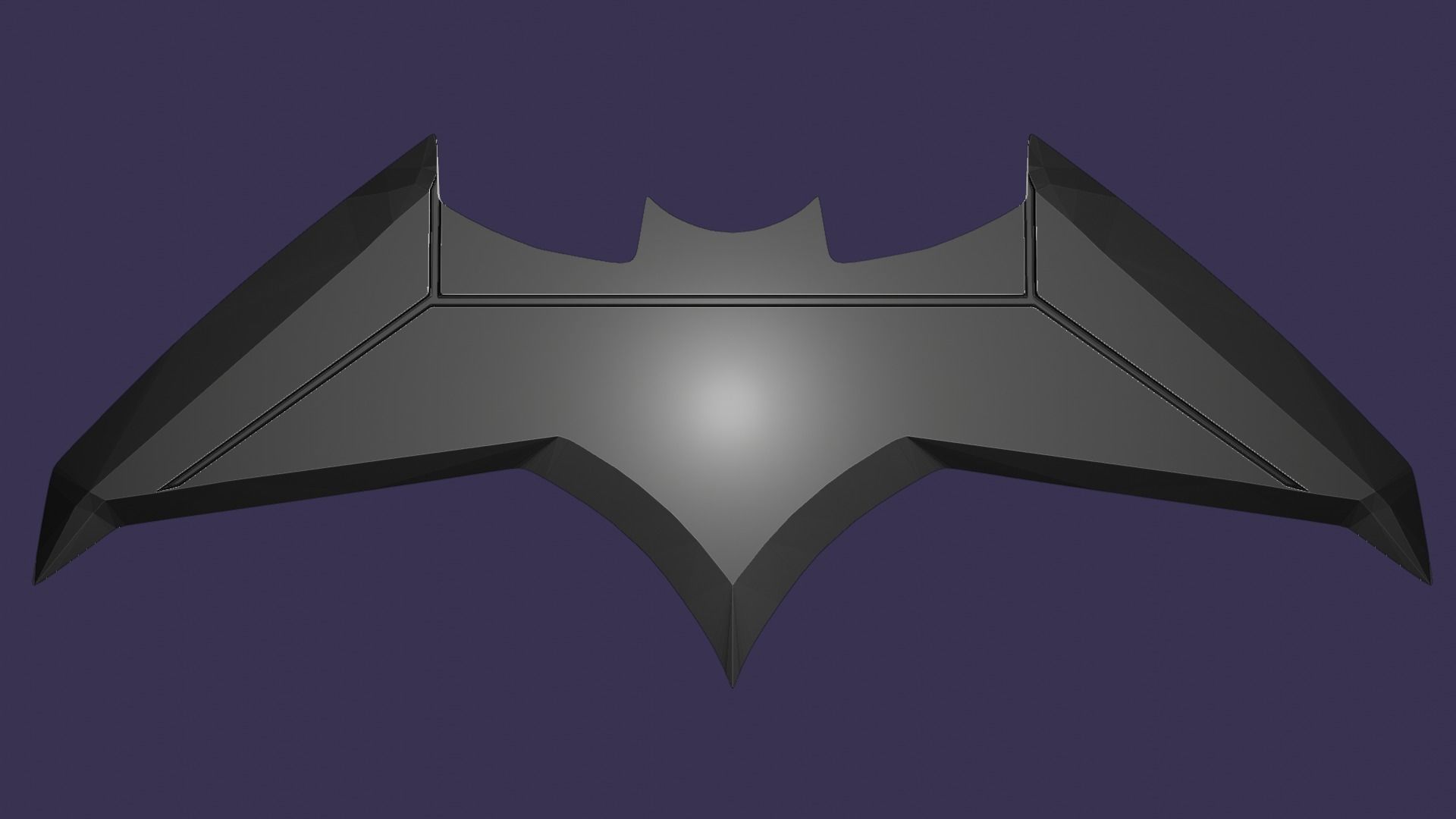 Batarang batman - animated series 3D print model_9