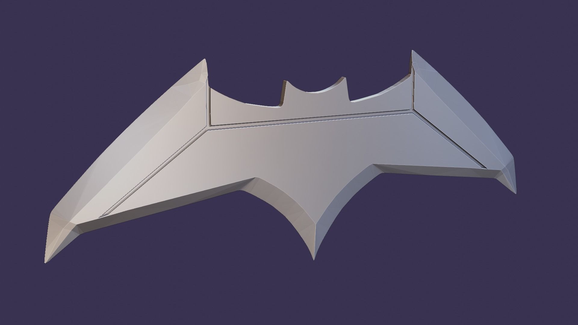 Batarang batman - animated series 3D print model_10