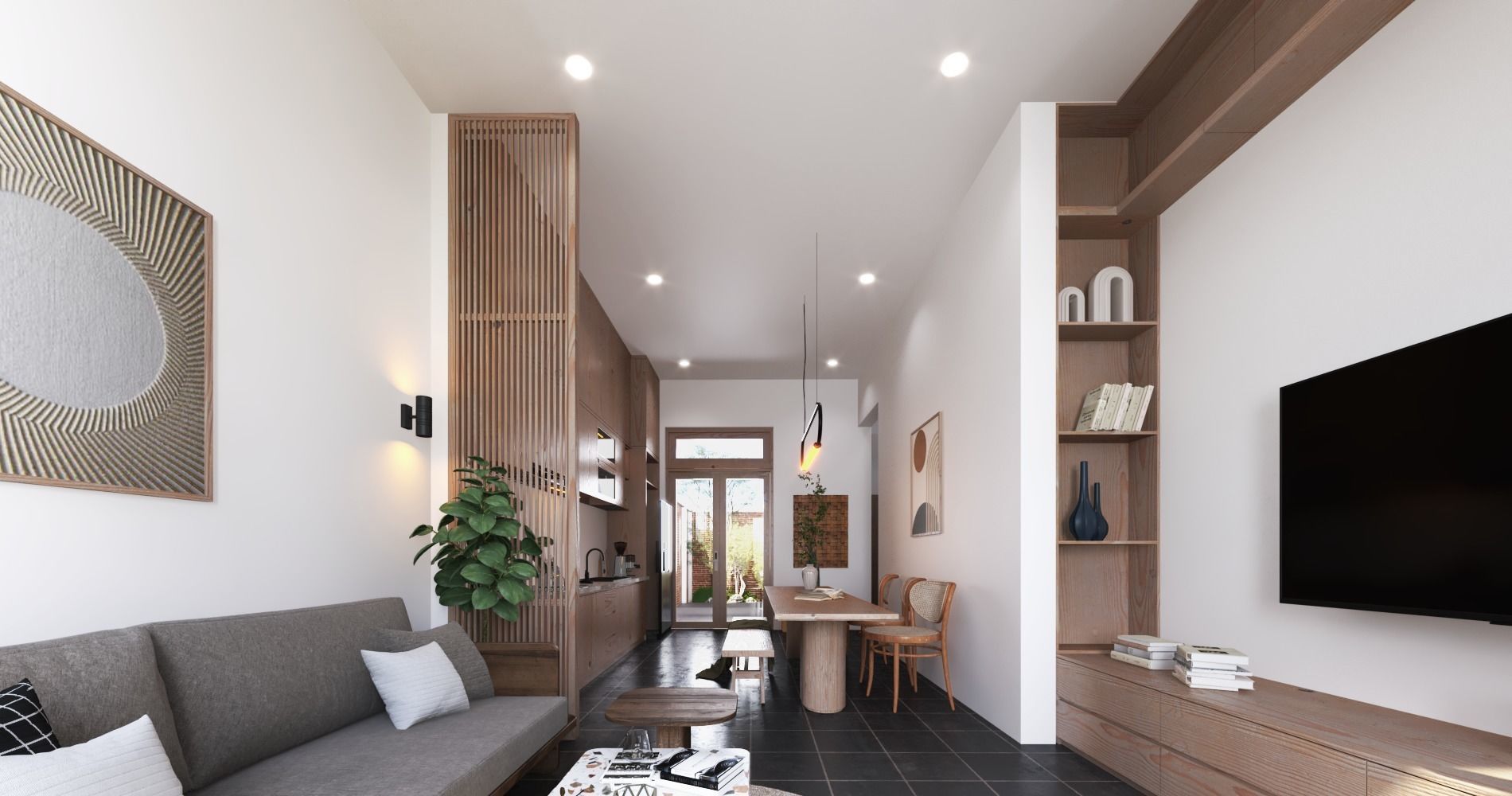 Interior Living And Kitchent Complete File 3D print model_7