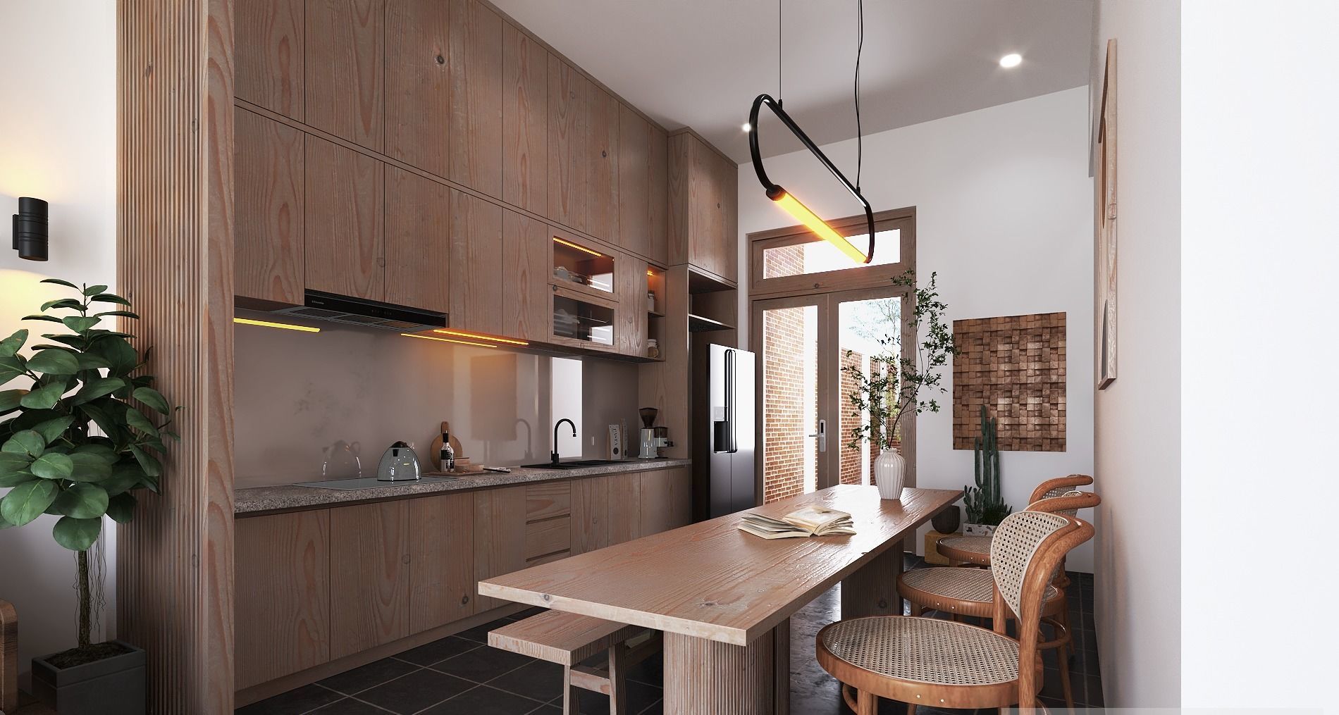 Interior Living And Kitchent Complete File 3D print model_3