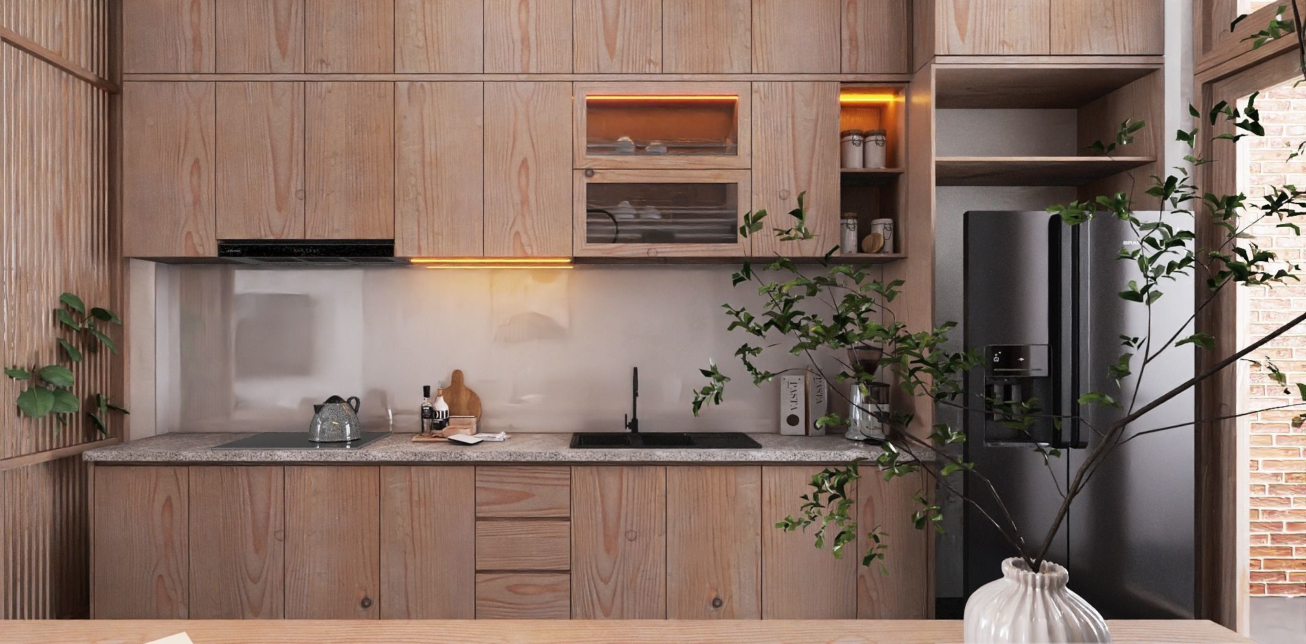 Interior Living And Kitchent Complete File 3D print model_1