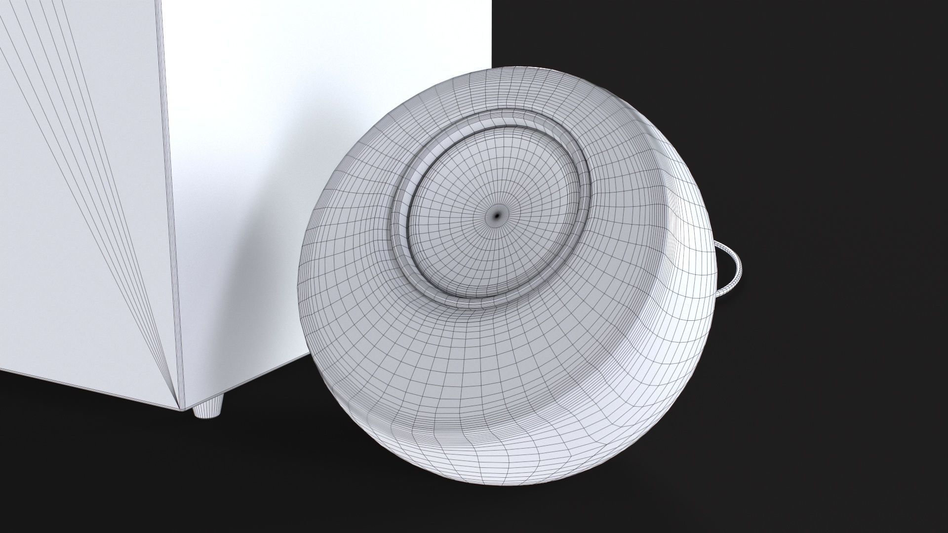 PC Speaker with Subwoofer Low-poly 3D model_22