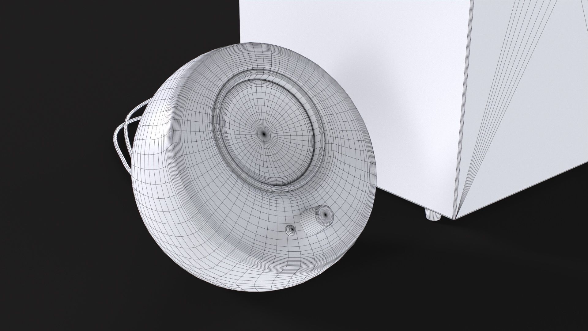 PC Speaker with Subwoofer Low-poly 3D model_21