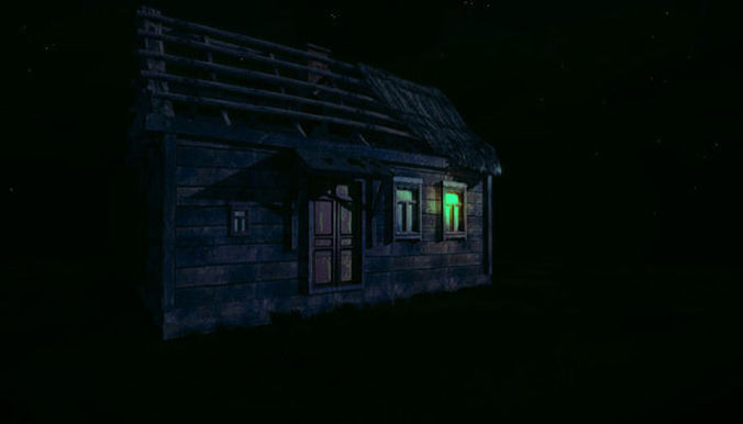 Abandoned Farmhouse Low-poly 3D model