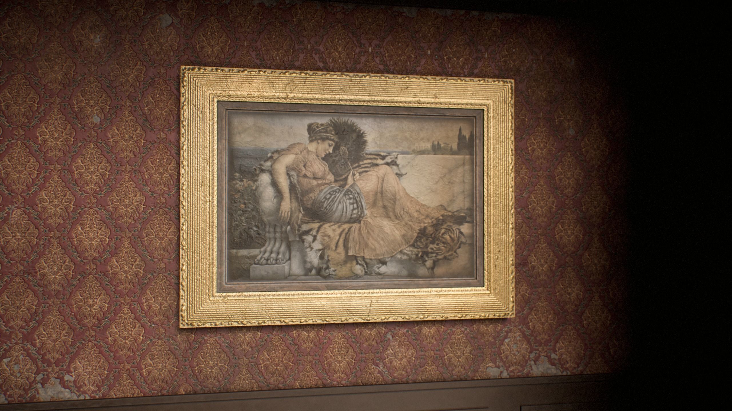 Victorian Paintings and Frames - PBR Game Ready Low-poly 3D model_4