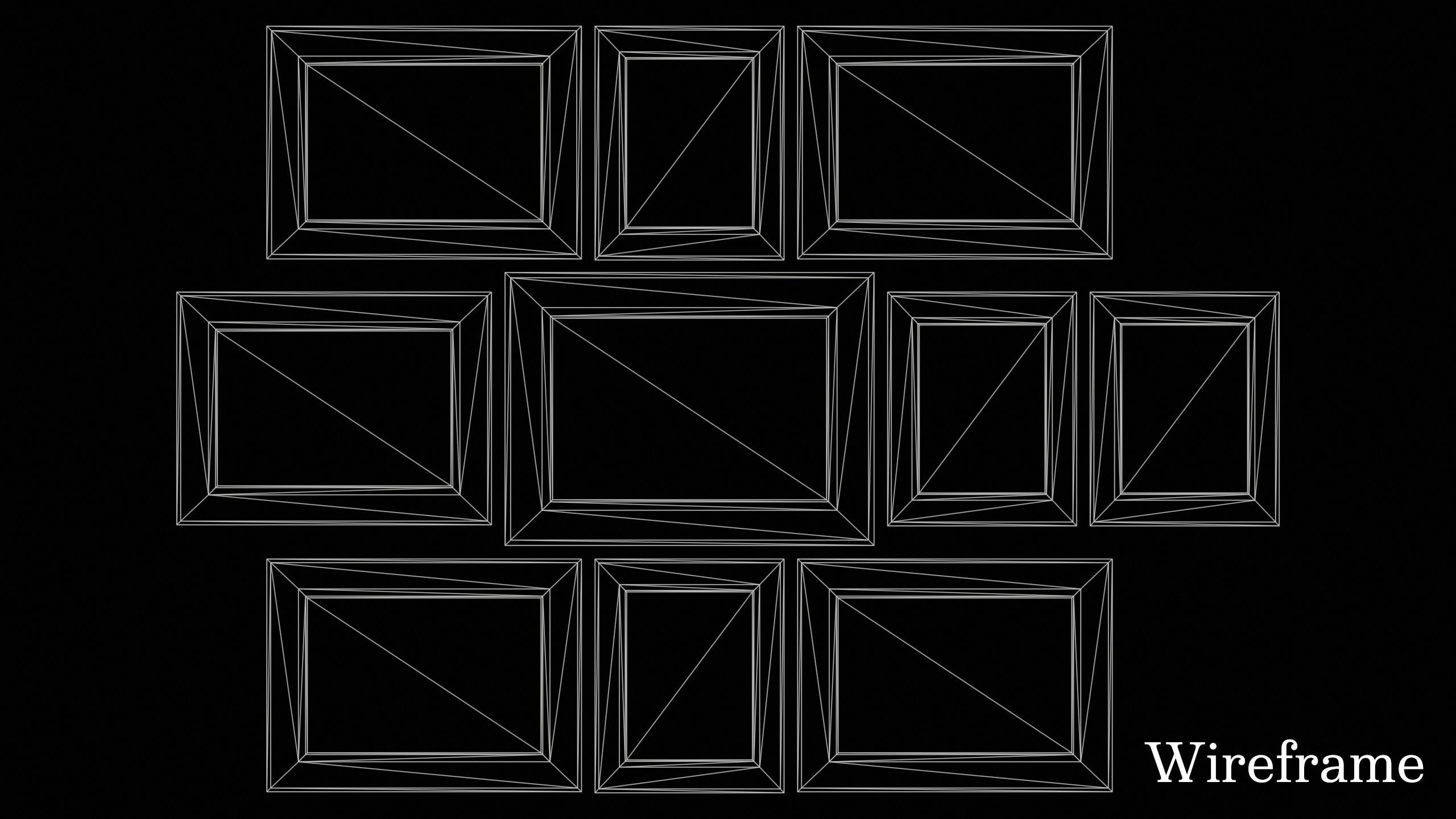 Victorian Paintings and Frames - PBR Game Ready Low-poly 3D model_17