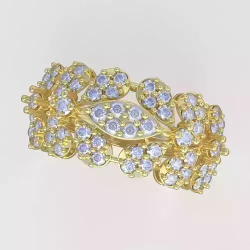 Ring 3D model 0304 3D printable model 7 3D print model Ring 3D model 0304 3D printable model 7 3D print model