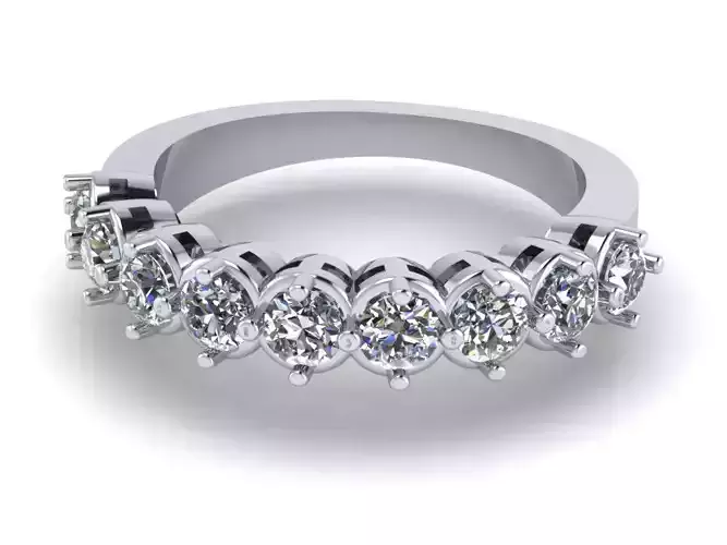 Simple Half - Eternity Band 