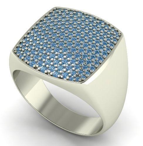 Big Ring With many diamonds 28 3D print model_4