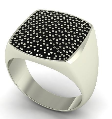 Big Ring With many diamonds 28 3D print model_3
