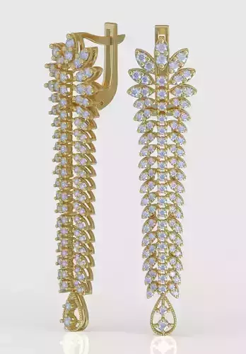 Earring 3D model 3D printable model 0238