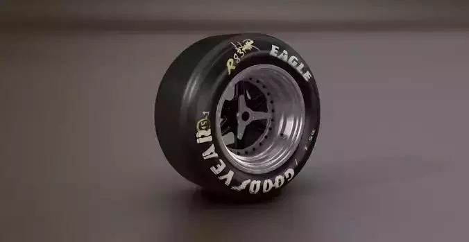 Le Mans Racing Backwheel 3D model