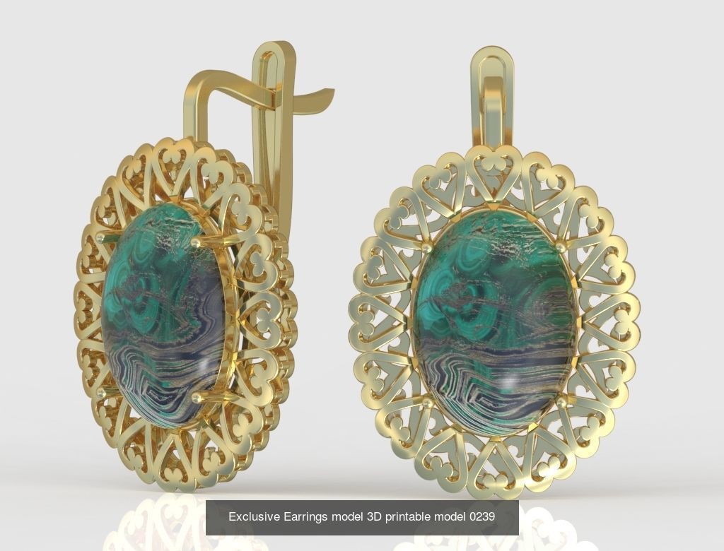 Ring and Pendant Set 3D printable model 0073 3D Model Collection_6