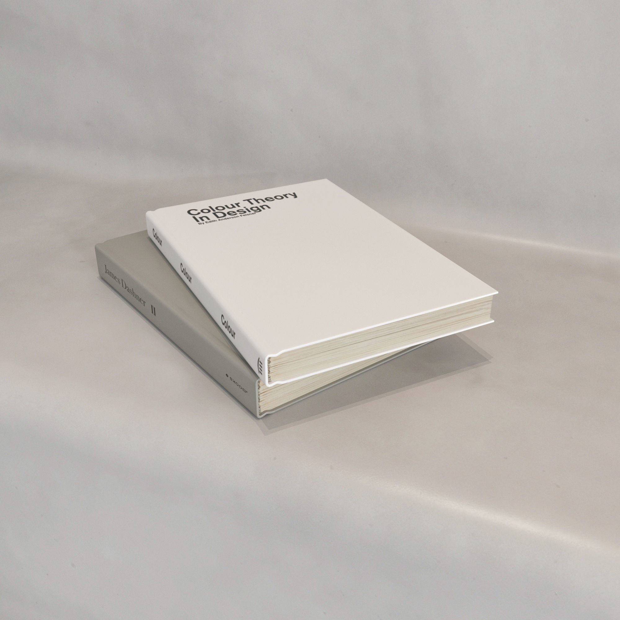 Decorative wall with fireplace set 23 3D model_4