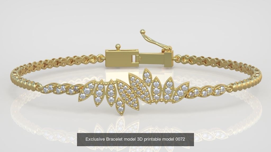 Ring Bracelet Earring and Pendant Set 3D printable model 0074 3D Model Collection_6