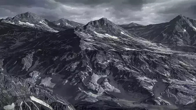 Realistic Snow Mountain