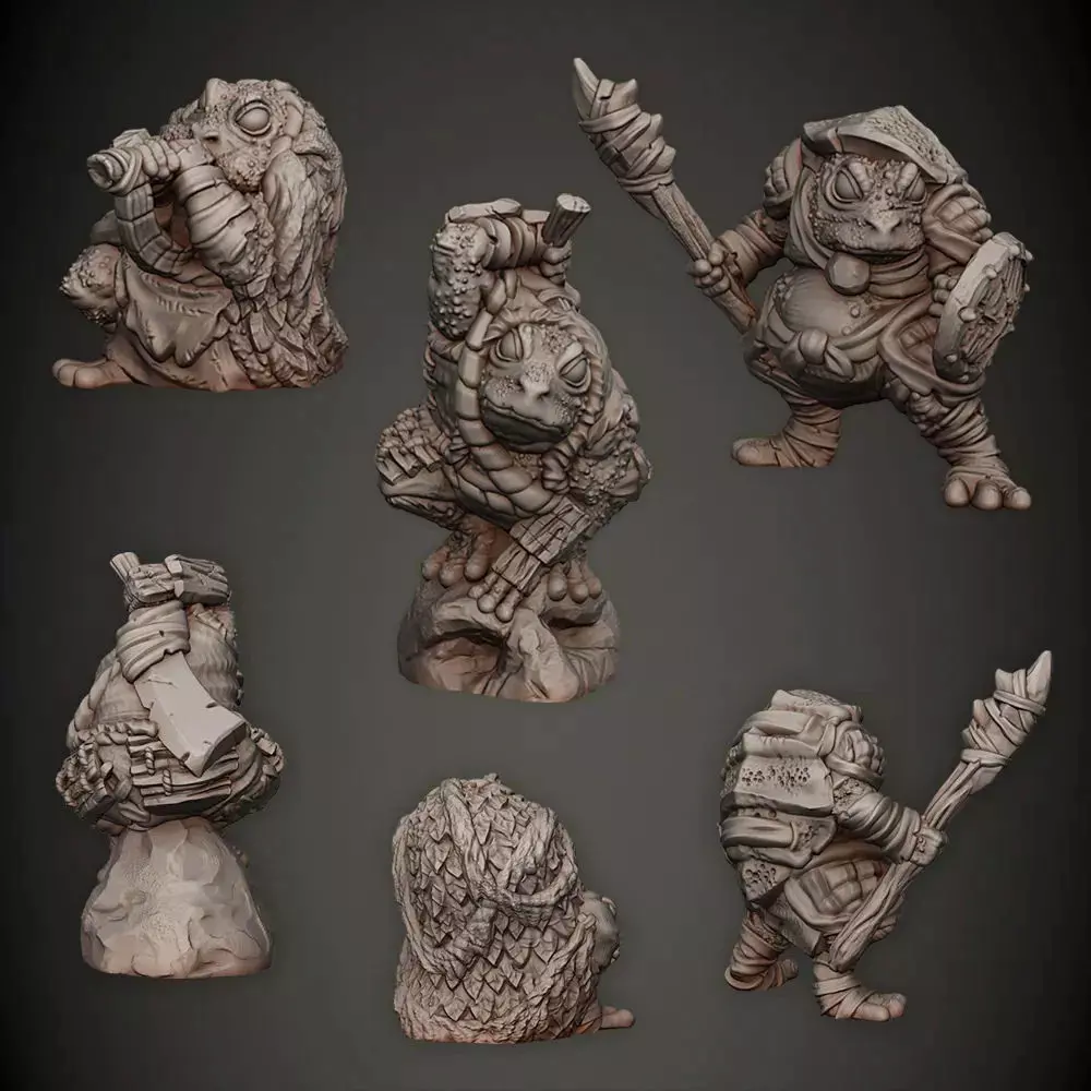 Toad Tribe --Support Free-- 3D print model_0