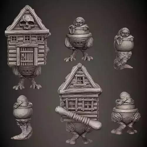 Baby Yaga --Support Free-- 3D print model